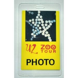 U2 Zoo TV Backstage Pass Original Concert Tour Rock Pop Music Music Gift 1992